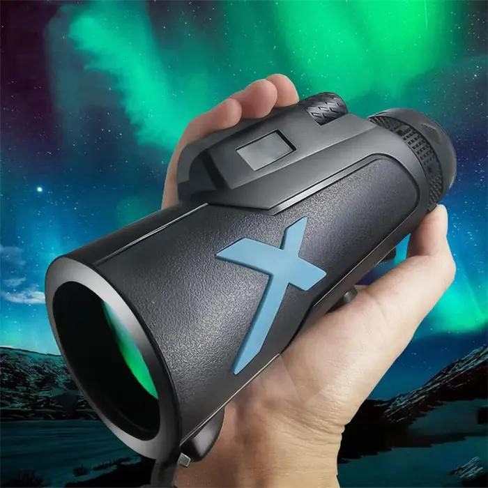 Télescope monoculaire 12x50 HD zoom puissant portable jumelles longue portée chasse camping trépied