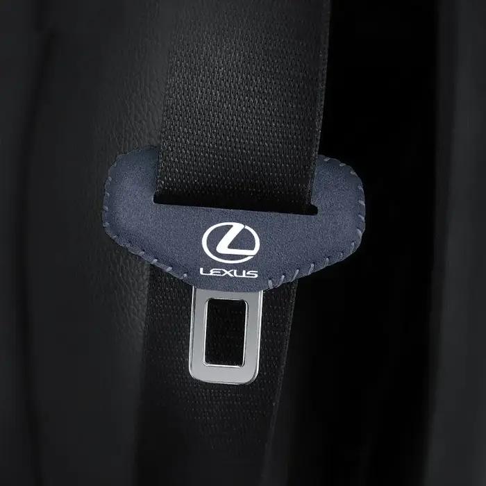 Housse de protection en daim pour ceinture de sécurité de voiture pour Lexus IS250 Ct200h LS430 LX570 NX300h IS300h RX330 ES300h UX250h en cuir microfibre fournie en quatre couleurs