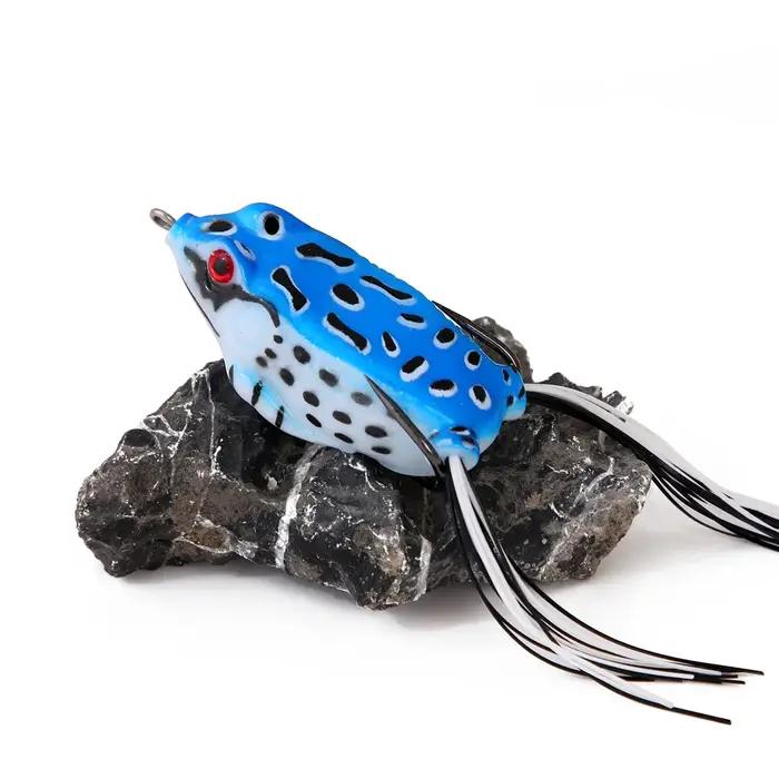 1 pièces 5g 9g 13g 17.5g leurres de pêche grenouille souple appâts artificiels en Silicone avec Double crochets manivell