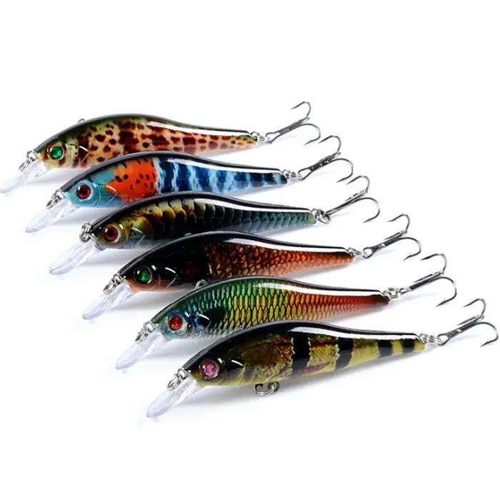 Leurre méné rigide en plastique avec yeux 3D, appât Élde type WobJeff, crankbait, matériel de pêche,