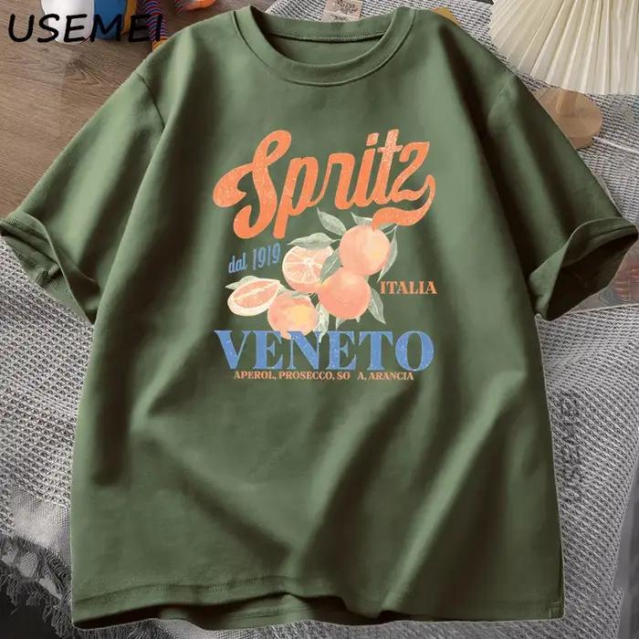 Cocktail italien Spritz T-Shirt hommes femmes été Vintage Boho Italia graphique
