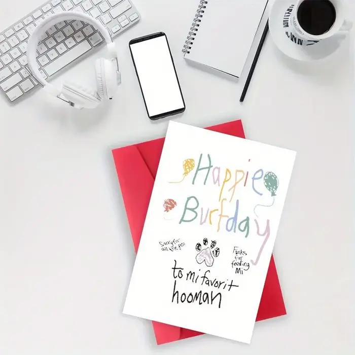 Carte d'anniversaire amusante pour propriétaire de chien